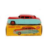 A Dinky Toys Hudson Commodore Sedan (171). A scarce high line example in red and turquoise with