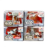 10 Star Wars Micro Machines vehicle packs, comprising vehicles and figures. Including; AT-AT, B-Wing