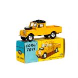 Corgi Toys Land Rover 109' wheel base (406). Example in yellow with black roof, smooth wheels and