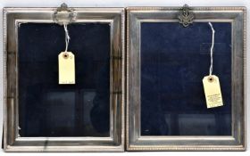 A good pair of “Carr’s Silver” standing photo frames, one with unofficial “RNAS” in crowned wreath