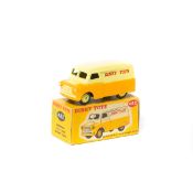 Dinky Toys Bedford 10cwt Van 'DINKY TOYS' (482). In yellow and orange livery, with 'DINKY TOYS' to