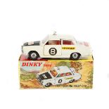 Dinky Toys Ford Cortina Rally Car (212). A Mk.1 Cortina in white with black bonnet, RN8, East