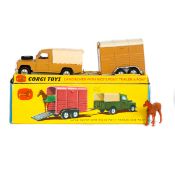 Corgi Toys Gift Set No.2 Land Rover with 'Rice's Pony Trailer. Correct 2nd type, with series 2