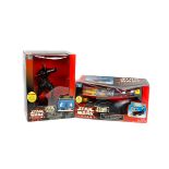 7x Star Wars Episode One novelty banks, alarm clock, etc. Large scale figures including; Dancing Jar