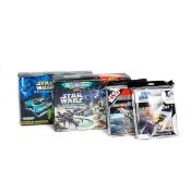 A quantity of Star Wars vehicle sets. Including 5x Micro Machines sets; Planet Dagobah, Podracer