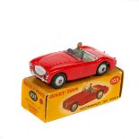 Dinky Toys Austin Healey 100 Sports (103). An example in bright red with light grey interior and