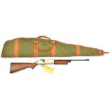 A .177” American Crosman 761XL pump up air rifle, number 67508968, with plated alloy frame and