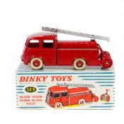 French Dinky Toys Fourgon Incendie Premier Secours Berliet (32E). In red with silver ladder, red