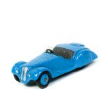 Dinky Toys Frazer Nash BMW (38a). In mid blue with grey seats, mid blue wheels, black rubber