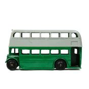 Dinky Toys AEC Double Deck Bus (29c). A harder to find just post-war example in grey and dark
