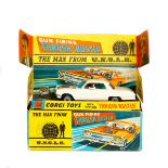 A rare Corgi North American export issue The Man From U.N.C.L.E. Oldsmobile Super 88 (497). In cream