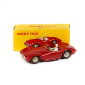 French Dinky Toys Maserati Sport 2000 (22A). Dark red body and seats, plated convex wheels, with