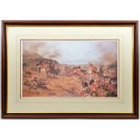 A large coloured print “Alma: Forward Forty Second” after original by Robert Gibb, 1885, well