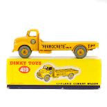 Dinky Toys Leyland Cement Wagon (419). In deep yellow 'PORTLAND CEMENT BLUE CIRCLE/FERROCRETE'