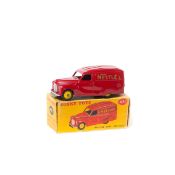 Dinky Toys Austin Van 'Nestle's' (471). In deep red with yellow wheels and black rubber tyres, '