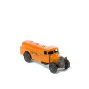Dinky Toys Petrol Tank Wagon (25d). A rare example in orange with 'PETROL' in black to tank sides,