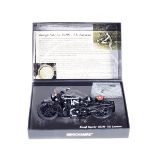 A Minichamps Classic Bike Series 1:12 scale Brough Superior SS100 motorcycle (T.E. Lawrence 1932).