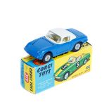 Corgi Toys Lotus Elan Coupe (319). Example with detachable chassis, body in blue and white with