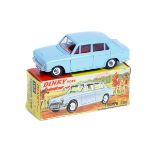 Dinky Toys Triumph 1300 (162). In light blue with red interior, dished spun wheels with black