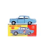 Dinky Toys Ford Consul Cortina (139). An example in light metallic blue with deep cream interior,