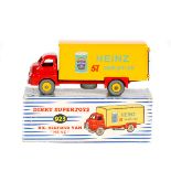 Dinky Supertoys Big Bedford Van 'HEINZ' (923). In red and yellow livery, example with Baked Beans