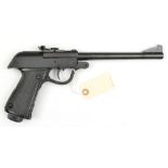 A .177” Polish Predom Lucznik Model 1970 break action air pistol, number XHS 3722, dated 1973, VGWO&