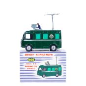 Dinky Supertoys BBC TV Roving Eye Vehicle (968). Dark green body, BBC crest, camera and aerial.