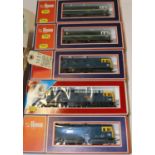 5x Lima OO gauge BR Class 33 diesel locomotives. The Burma Star 33056 in rail blue, 2x D6524 in rail