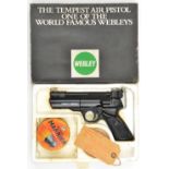 A .22” Webley Tempest air pistol, VGWO & As New Condition, in its polystyrene carton with printed