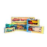 5 Matchbox King Size vehicles. K-8, Prime Mover & Transporter with Caterpillar Tractor. K-12,