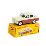 Dinky Toys Singer Gazelle (168). In cream and dark brown, harder to find late example with spun