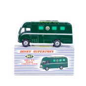 Dinky Supertoys BBC TV Mobile Control Room (967). Dark green body and BBC crest. Boxed, minor