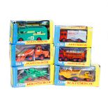 6 Matchbox King Size vehicles. K-1, Foden Tipper Truck, Hoveringham. K-2, KW Dump Truck, KW DART.