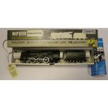 A Wrenn OO gauge BR Re-built West Country Class 4-6-2 locomotive. Eddystone 34028, in lined dark