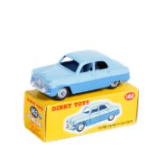 Dinky Toys Ford Zephyr Saloon (162). In two tone blue with grey wheels and black rubber tyres.