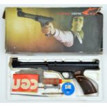 A .177” Spanish El Gamo “Center” underlever air pistol, number H25473, with crackle finish frame and
