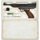 A German .22” Em-Ge Model LP3a break action air pistol, number 46411. GWO & VGC, in its