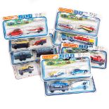 9 Matchbox Superfast 75 Series "Two" Packs. Including; 2x TP-7 Jeep & Glider Trailer (Yellow version