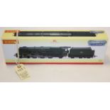 A Hornby OO gauge digital BR Coronation Class 4-6-2 tender locomotive. City of Birmingham, 46235, in