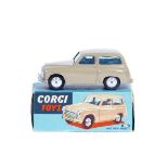 Corgi Toys Hillman Husky (206). Example in tan with smooth spun wheels and black rubber tyres.