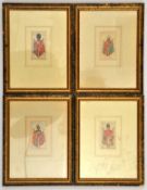 Players “Military Series” cigarette cards, 1900, 25 (of 50) individually framed, in gilt, en