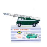 Dinky Supertoys BBC TV Extending Mast Vehicle (969). Dark green body, BBC crest, mast and dish