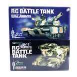 6x Radio Controlled 1:24 scale Military Battle Tanks by Hen Long. Including; 4x German Army
