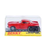 Dinky Toys Volvo 1800S (116). An example in bright red with white interior, spoked wheels with black