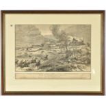 A black and white print “The Zulu War: the Entrenched Position at Rorke’s Drift”, from a sketch by