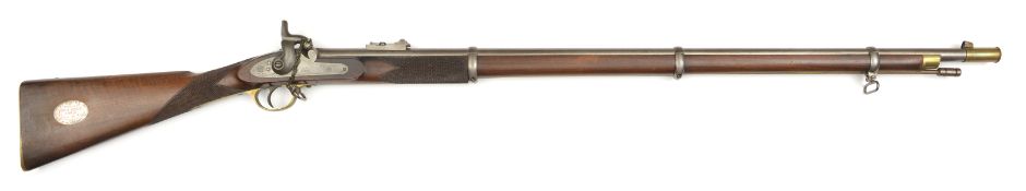 A.577” prize Volunteer 3 band Enfield percussion rifle to the 26th Middlesex Rifles, by the London
