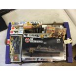 20 1:72 and 1:76 scale unmade tanks and related model kits. By Hasegawa, Airfix, Matchbox, ESCI,