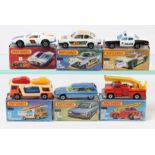 6x Matchbox Superfast 75 Series. 8c, De Tamaso Pantera. 9c, Ford Escort RS2000. 10c, Plymouth Police