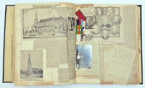 An album of press cuttings, pictures and ephemera, relating to Bury (Lancs) c 1920-1950, in a