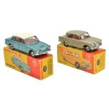 2 Dinky Toys. Singer Vogue (145). In light metallic green with red interior. Plus a Triumph 2000 (